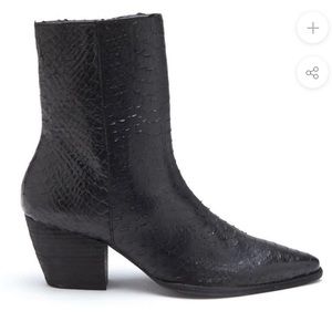 Matisse Caty Ankle Boot Black Snakeskin